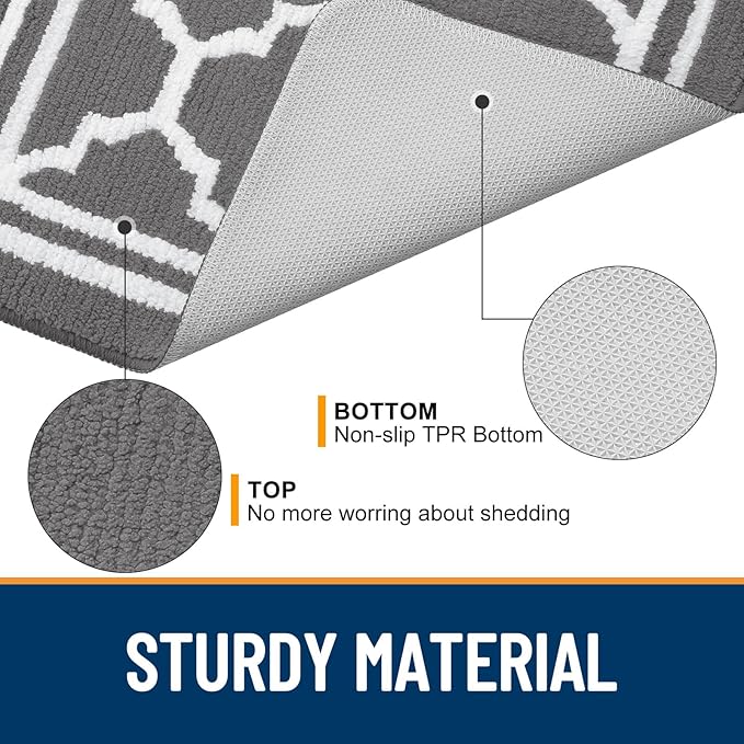 Buganda Large Indoor Door Mat, Dirt-Resistant and Absorbent Doormat, Low - Image 4