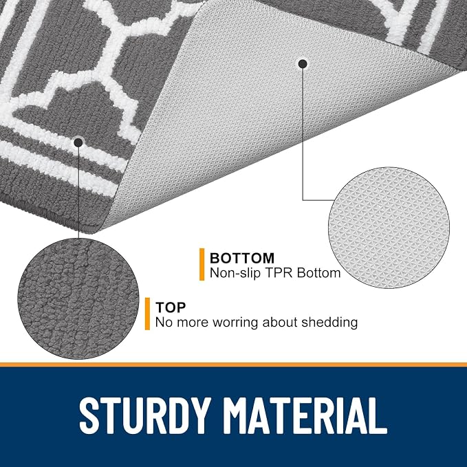 Buganda Runner Indoor Door Mat, Dirt-Resistant and Absorbent Doormat, Low - Image 4