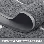 CozyBounty Grey Door Mat Welcome Mats Outdoor Indoor Non-Slip Doormat - Image 3