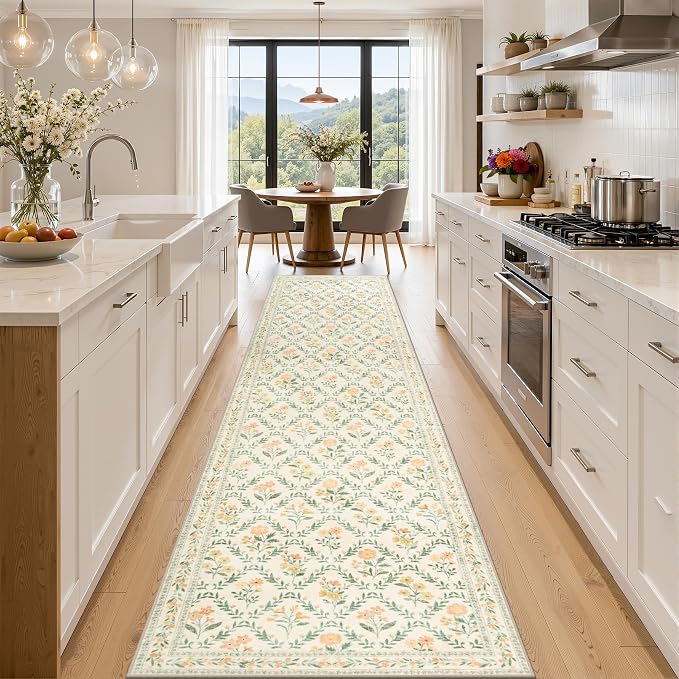 Runner Rug for Entryway: 2.6x14 Kitchen Rugs Non Slip Washable Ultra-Thin Soft by PLHXFRSoftAreaRugs