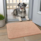 Smiry Dog Door Mat for Muddy Paws 24x16, Absorbent Dirt Trapper, Non-Slip by Smiry