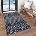 KUTA Boho Moroccan 3x5 Entryway Rug, Ultra Soft Distressed Geometric Print by KUTA