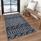 KUTA Boho Moroccan 3x5 Entryway Rug, Ultra Soft Distressed Geometric Print by KUTA