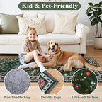 HEBE Washable Hallway Runner Rug 2'x 8' Non Slip Kitchen Rugs Runner, Low Pile - Image 6