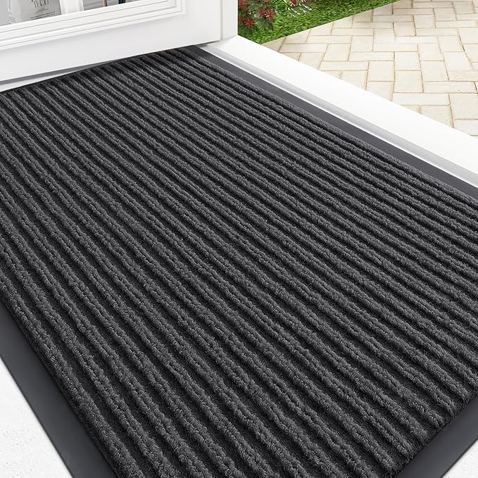 OLANLY Front Door Mat Indoor Outdoor Entrance, Waterproof Heavy Duty Doormat by OLANLY