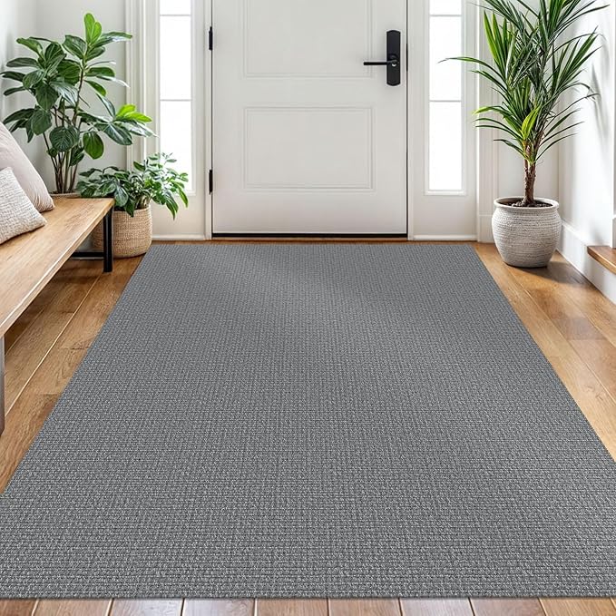 EARTHALL Washable Area Rug 4x6 Ft Non Slip Rugs by EARTHALL