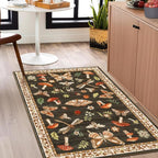 ROYHOME Mushroom Rug Black - Image 2