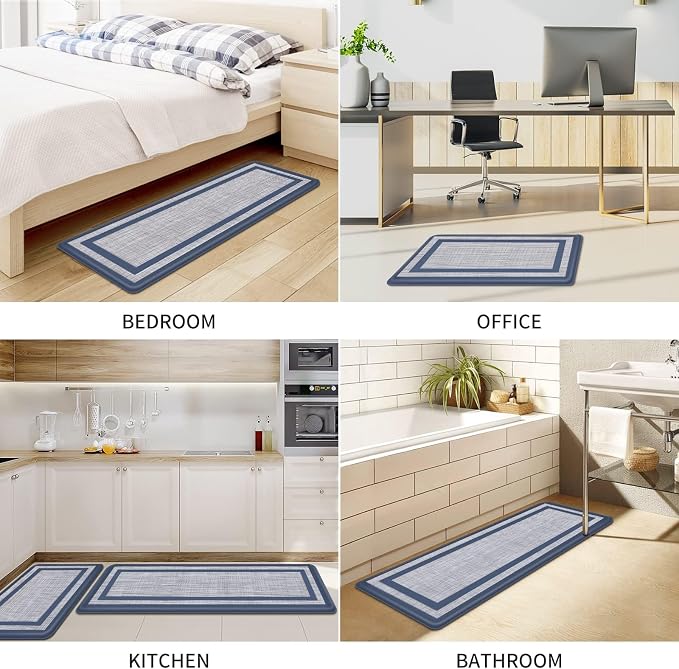 Mattitude Kitchen Mats Set of 2, Cushioned Anti-Fatigue Non-Skid Rug Sets - Image 7