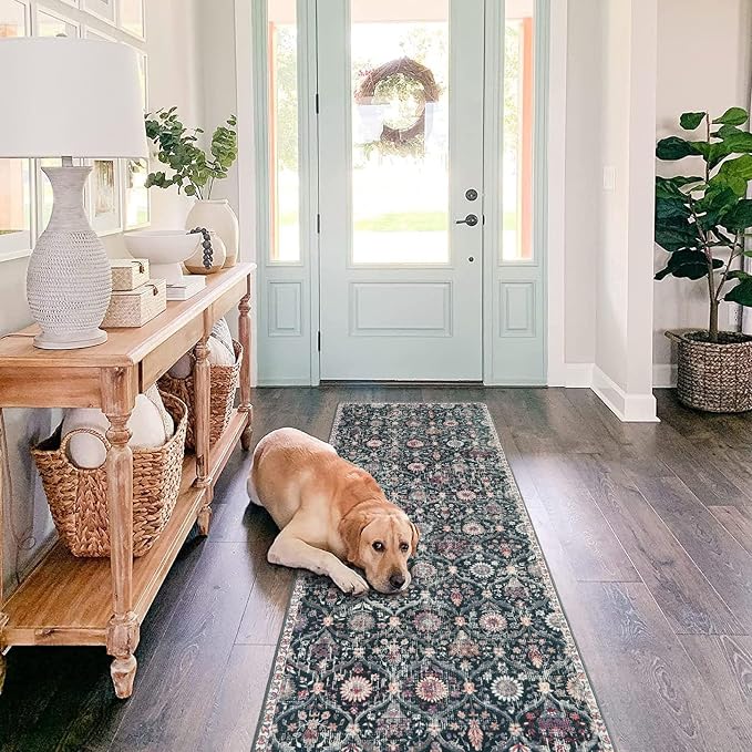 Lahome Moroccan Hallway Rug, Ultra-Thin Oriental Carpet - Image 4