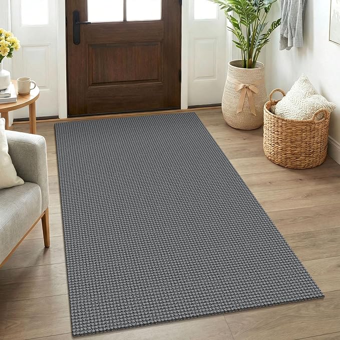 KOZYFLY Rugs for Entryway 3x5 ft Washable Area Rug Non Slip Rubber Backed Entry by KOZYFLY