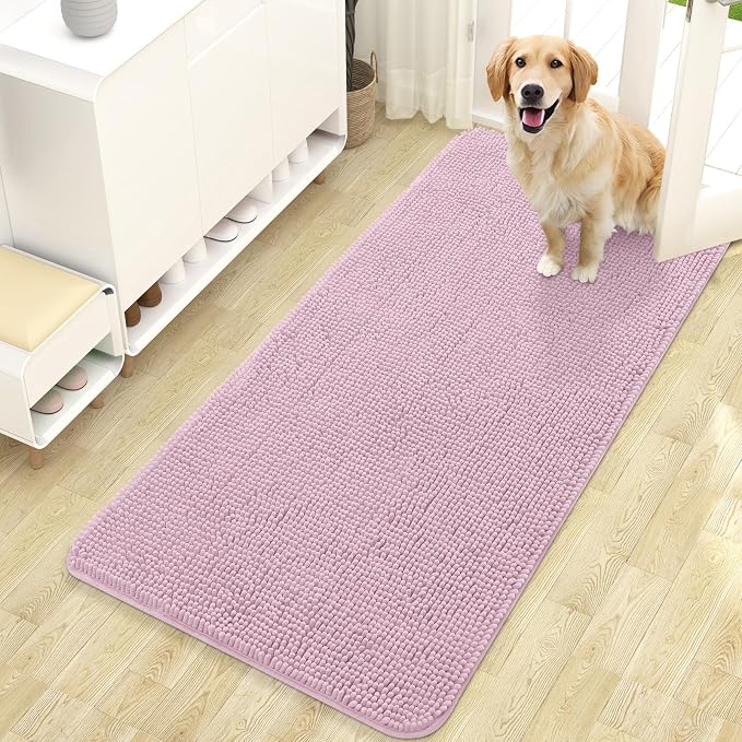 OLANLY Dog Door Mat for Muddy Paws 47x24, Absorbs Moisture and Dirt, Absorbent by OLANLY