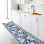 Yamaziot Washable Runner Rug, 2x10 Non-Slip Boho Vintage Hallway Rug Runner - Image 7