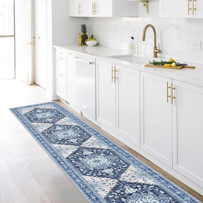 Yamaziot Washable Runner Rug, 2x10 Non-Slip Boho Vintage Hallway Rug Runner - Image 7