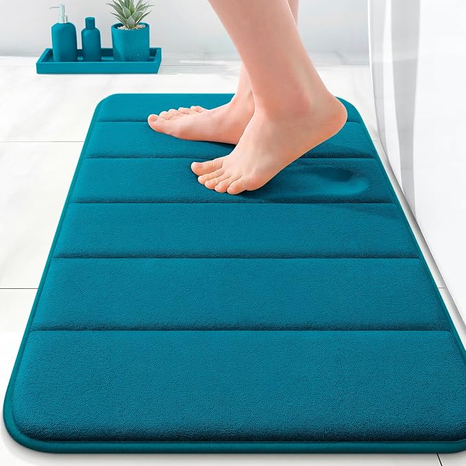 OLANLY Memory Foam Bath Mat 35x16, Super Soft Absorbent Bathroom Rugs, Quick Dry by OLANLY