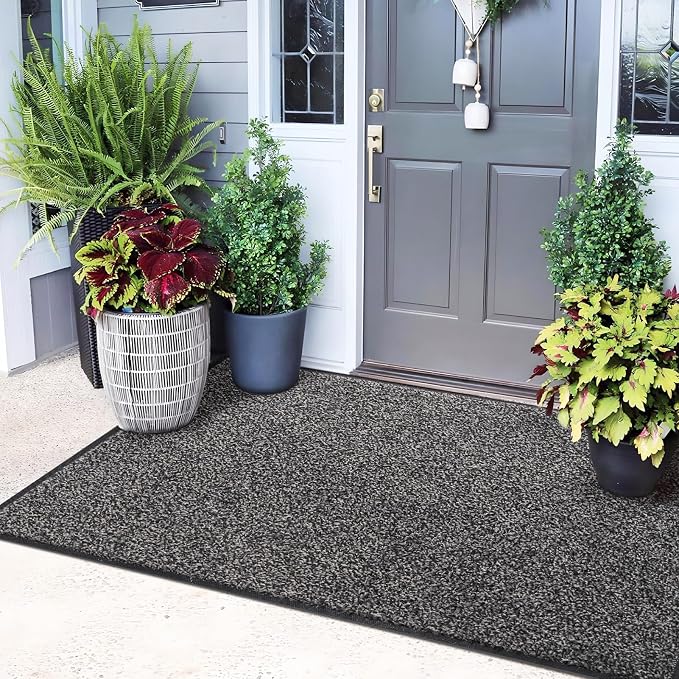 Mibao Super Absorbent Front Door Mat, Non-Slip Washable Indoor Doormats by Mibao