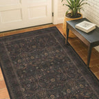 3x5 Rustic Brown Large Entry Way Area Rugs Indoor Washable - Image 6