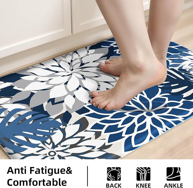 Arenarug Kitchen Mats for Floor 2PCS Cushioned Anti Fatigue Kitchen Mats - Image 4