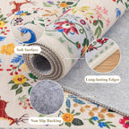 HEBE Washable Hallway Runner Rug 2'x 6' Non Slip Kitchen Rugs Runner, Low Pile - Image 6