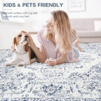 10x14 Area Rugs for Living Room: Washable Rug Vintage Large Rugs Soft Non Slip - Image 7