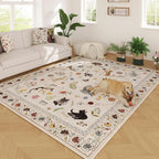 Rugcomf Area Rugs 8x10 Rug for Living Room Clearance Washable Boho Area Rug Non - Image 2