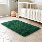 qulint Green Rug for Bedroom, Soft Fluffy 2x3 Area Rug for Living Room Shag - Image 7