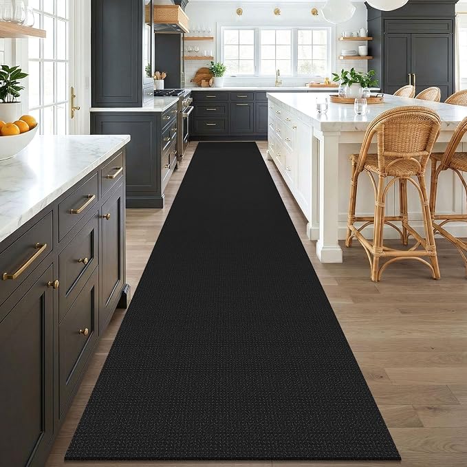 KOZYFLY Black 3x18 Runners Rugs - Image 2