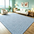 Macgace 5x7 Blue Area Rug, Soft Shag Carpet, Washable Living Room Rugs by Macgace