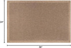 CAMILSON Easy Jute Rug 2x3, Indoor Outdoor Natural Color Fiber Area Rugs - Image 2