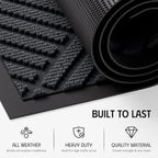 Front Door Mat Outside Entrance, Absorbent Dirt Resist Dog Door Mat, Heavy Duty - Image 3