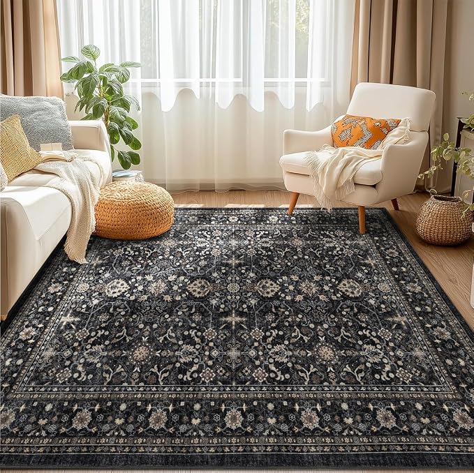 Ruaruarug Washable Area Rug 5x7 by Ruaruarug