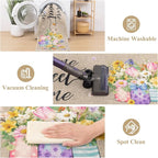 Vaukki Boho Kitchen Rug Sets 3 Pieces, Washable Kitchen Mats - Image 4