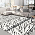 Nakagishi Area Rug Living Room Rugs: 6X9 Machine Washable Boho Large Neutral by NakagishiAreaRug
