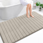 OLANLY Memory Foam Bath Mat 70x46, Super Soft Absorbent Bathroom Rugs, Quick Dry by OLANLY