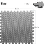 Home Gym Mat, Puzzle Exercise Mat, EVA Interlocking Foam Floor Tiles - Image 2