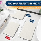 OLANLY Bathroom Rugs 30x20, Extra Soft Absorbent Chenille Bath Rugs, Rubber - Image 2