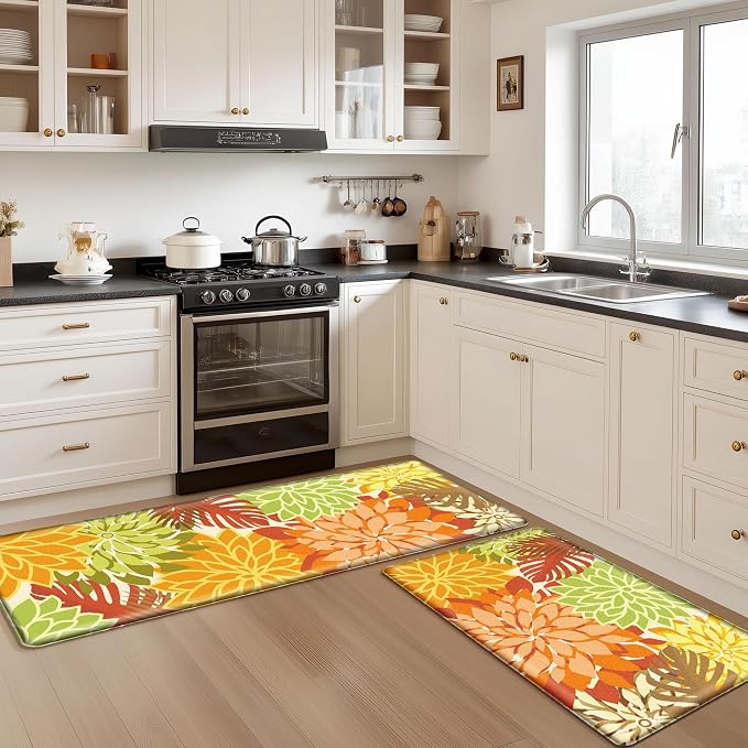 Arenarug Kitchen Mats for Floor 2PCS Cushioned Anti Fatigue Kitchen Mats - Image 8