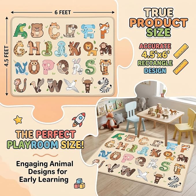 ABC Rugs for Kids Playroom - Image 2