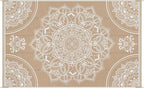 Pauwer Waterproof Outdoor Rug 5x8, Reversible Plastic Straw Patio Camping Rug - Image 9