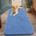 Smiry Dog Door Mat for Muddy Paws 48x30, Absorbent Dirt Trapper, Non-Slip by Smiry