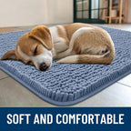 Smiry Dog Door Mat for Muddy Paws 47x20, Absorbent Dirt Trapper, Non-Slip - Image 2