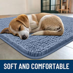 Smiry Dog Door Mat for Muddy Paws 71x46, Absorbent Dirt Trapper, Non-Slip - Image 2