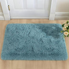 YJ.GWL Area Rugs for Bedroom, 2x3 Door Mat Washable Small Teal Bedside Rug - Image 2