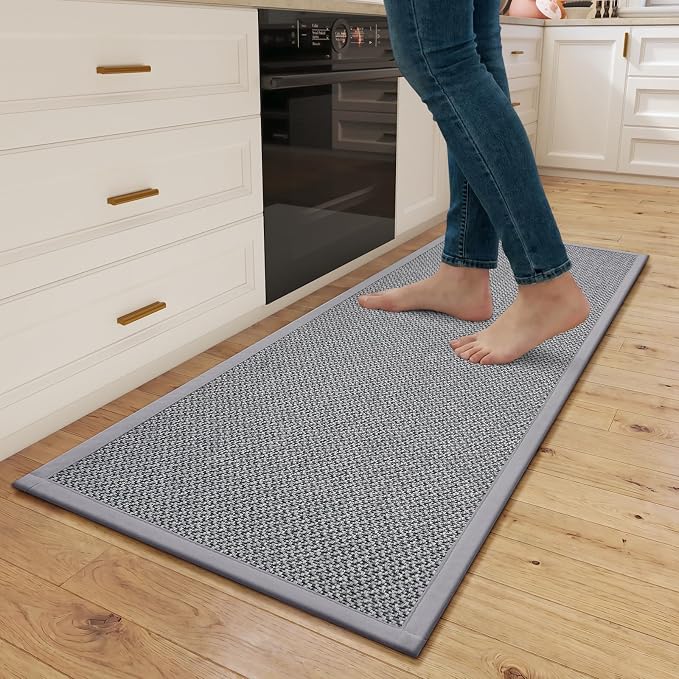Kitchen Rugs Non-Slip and Washable, Kitchen Mats by QiCaiJia