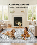 AMADA HOMEFURNISHING 5x7 Area Rugs, Washable Living Room Rug Low-Profile - Image 4