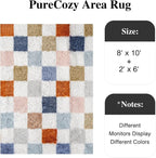 PureCozy 8'x10'+2'x6 Shag Rug Set of 2 - Image 4