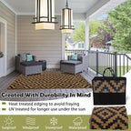 SAND MINE Reversible Mats, Plastic Straw Rug, Modern Area Rug, Large Floor Mat - Image 4
