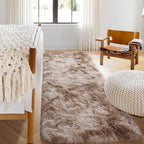ONASAR Runner Rugs for Bedroom Living Room, Tie-Dyed Beige 2x6 Bedside Hallway - Image 6