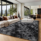 PAGISOFE Abstract Shaggy Area Rug 6x9 Feet, Plush Fluffy Rugs - Image 9
