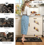 LEEVAN Cushioned Kitchen Mats for Floor 2 Piece, Anti Fatigue Mats for Kitchen - Image 6