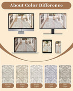 Madane Washable Kitchen Rug Set of 3, Small Area Rug Non-Slip Vintage Entryway - Image 9